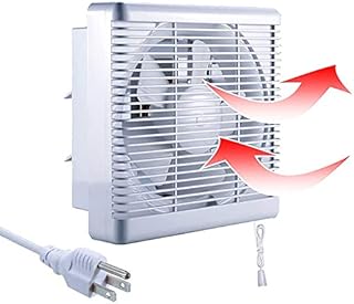 SAILFLO Exhaust Fan 6 Inch Window Exhaust Fan Bathroom Wall-Mounted 176 CFM Reversible Airflow Blades, 6