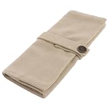 ibasenice Custodia Protettiva in Beige Manico Comodo Borsa Portaoggetti per Cinturino Orologio per Cinturini e Penne per Quotidiano