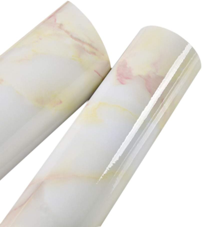 CH-H22876-10-7 Marble Pattern Water-resistant Removable Self Adhesive Peel & Stick PVC Wall Stickers (10m)