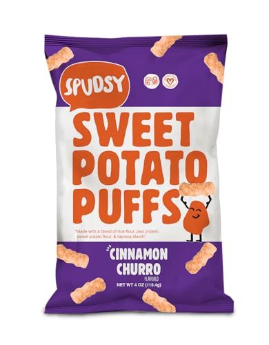 Spudsy Sweet Potato Cinnamon Puffs, 4 oz