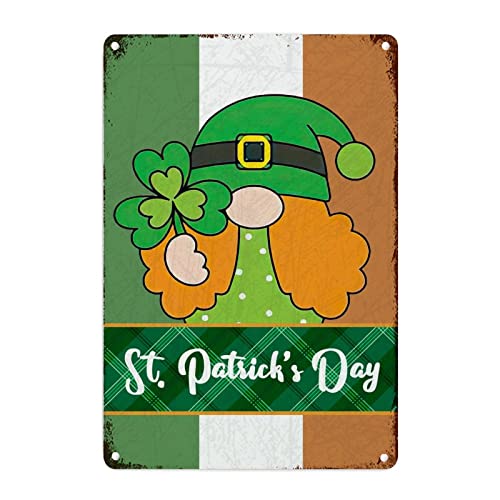 Nain de Leprechaun plaque métal pour personnaliser mur vide rétro