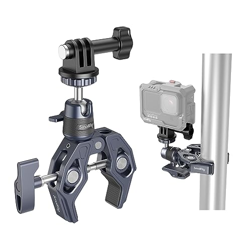 SMALLRIG Super Clamp avec Rotule, Pince de Montage pour Caméra, Adaptateur à Dégagement Rapide...