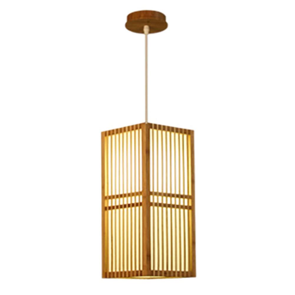 Lampa wisząca Styl japoński Ręcznie robiona bambusowa lampa wisząca Oprawa sufitowa Dekoracyjne światła z naturalnego bambusa Żyrandol artystyczny Kreatywny wiejski wiklinowy rattanowy wiszący