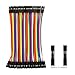 SHILLEHTEK 120pcs 10cm Multicolored Jumper Wire 40pin Male to Female, 40pin Male to Male, 40pin Female to Female Breadboard Compatible Jumper Wires for Arduino and Raspberry Pi Projects