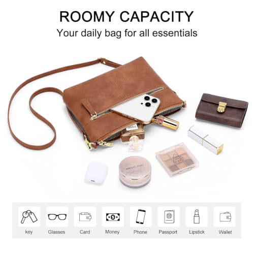 Image of RONSIN Crossbody Bag for Women Cell Phone Purse Shoulder Handbags Adjustable Strap