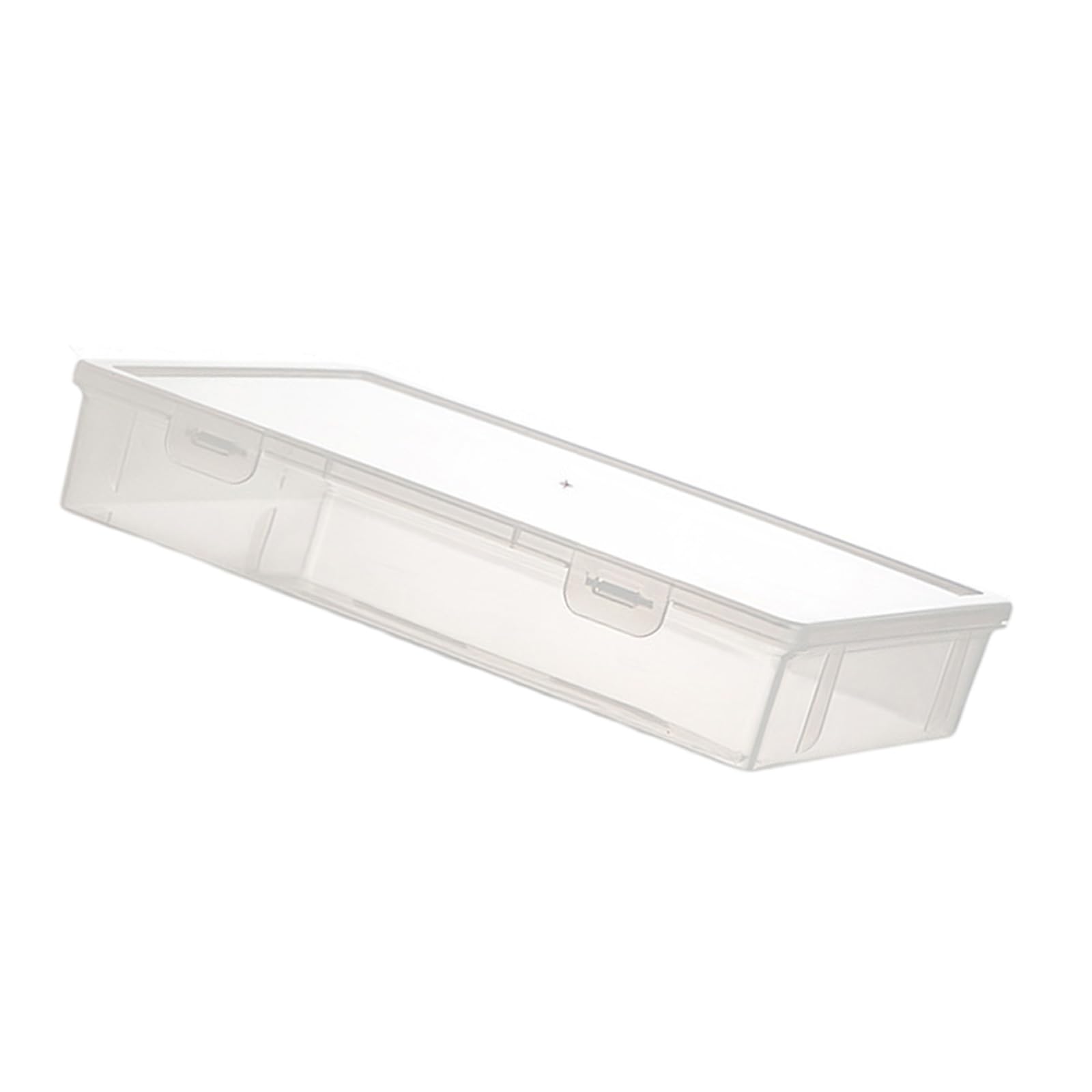 Xjdzineq Stackable Clear Storage Box Large Capacity Document Organiser Space Saving File Container for Desk Cabinet Organization Book and Card Organiser