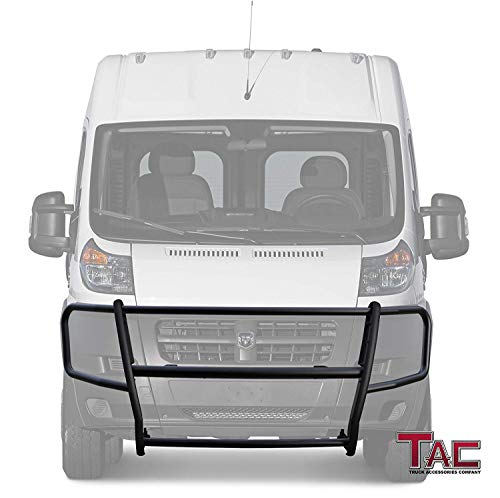 Tac Grill Guard Fit 2014-2022 Dodge Ram Pro-Master Full Size Van (Exclude 21-22 Models With Optional Adas And Fcws Systems) Black Front Runner Guard Brush Nudge Bar Bumper Guard #TOP1