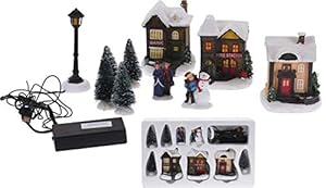 Spetebo 2333 Wioska Bożonarodzeniowa LED 10-częściowa