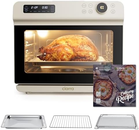 CIARRA 12-in-1 Countertop Steam Oven with Air Fryer, 25.4QT Nosh Oven Pro