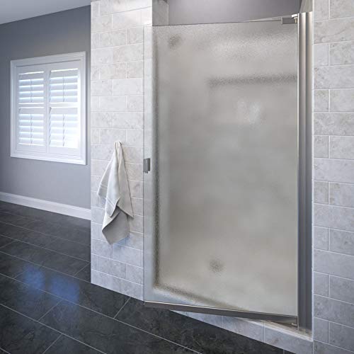 Basco Armn00A3566Obbn Armon Single Swing Shower Door, Brushed Nickel, 34.125-35.625 In. Wide X 66 In. High, Obscure Glass #TOP17