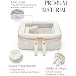 Popvibe Clear Makeup Bag Travel Cosmetic Case Transparent Toiletry Bag with Zipper, Portable Make Up Organizer Traveling Compact Car Bag for Essentials - Image 2