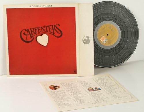 CARPENTERS, a song for you Textured envelope sleeve. First UK pressing 1972. A&M