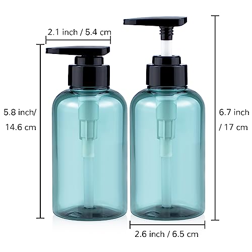 Shampoo And Conditioner Bottles Refillable, 4 Pack Kimqi 10Oz/300Ml Empty Shower Plastic Soap Dispenser Bottle With Pump For Guest Bathroom Lotion Body Wash #TOP4