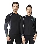 Wetsuit Top Men&Women 1.5mm/3mm Neoprene Wetsuits Jacket,Front Zipper Long Sleeves Diving Suit for Swimming,Snorkeling,Scuba Diving,Surfing - Image 4