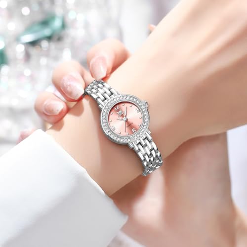 Image of OPK Wacthes for Women Bracelet Dress Easy to Read Stainless Steel Ladies Watches for Female Small Watch Waterproof Luminous Date