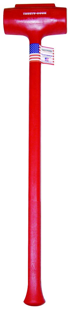 Trusty-Cook - Polyurethane Dead Blow Hammer (192 oz, Red)