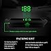 JNXIJ Heads Up Display for Car, Windshield Projection Digital Speedometer with USB Cable & Car Charger Adapter, Plug and Play HUD w/Large Font Display & Overspeed Alarm for Most Vehicles (KM/H)