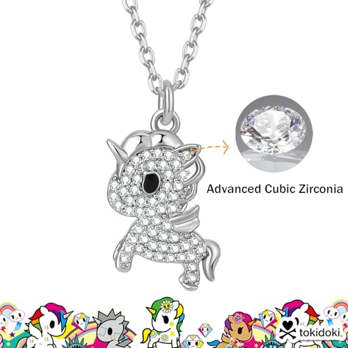 Tokidoki Unicorno 14K Gold Plated Necklace Bracelet Earring Official Licensed Jewelry Trendy Accessory Cubic Zirconia Necklace Bracelet Earring Gift for Women4