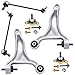 Detroit Axle - 6pc Front Lower Control Arms and Ball Joints and Sway Stabilizer Bar Kit for 2001 2002 Volvo V70 X/C AWD - [2003 2004 2005 2006 2007 Volvo XC70]