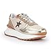 VINTAGE HAVANA Womens Glitter Casual and Fashion Sneakers Gold 8.5 Medium (B,M)