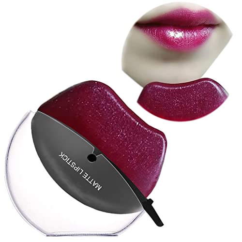 Magic Fast Apply Color Changing Waterproof Lipstick, Labial Magico Chino, 6 Colors Matte Lazy Lipstick Set, Lazy Lip Stick Non-stick Cup, Lip Shape Lipstick Long Lasting for Lazy People (07)