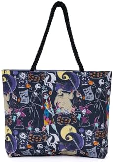 the nightmare before christmas トートバッグ Disney Nightmare Before Christmas Tote Jack Skellington Sally Zero