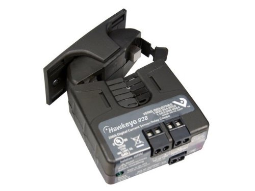 Veris H938 Black Push Button Automatic Wall Mount Current Switch with Relay & Adjustable Trip Point