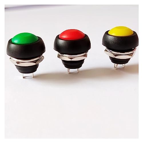 Interruptor redondo impermeable rojo para proyectos de maquetismo y consolas 5