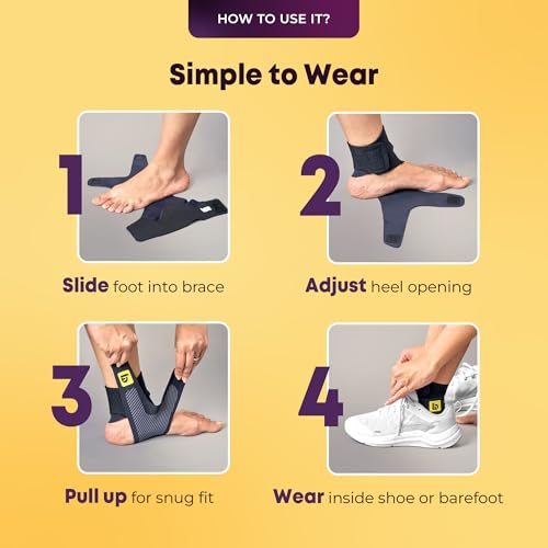 Image of betterhood Premium Ankle Support (1 Piece, Large, UK 8-11) | ZeroBulk Design for Gym, Sports, Day-long Use | Ankle Straps for Men, Women for Sprains, Plantar Fasciitis | Adjustable Ankle Binder Foot Band