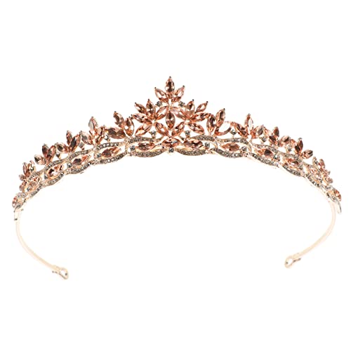 BIUDECO Diadème Mariage avec Couronne Bandeau Élégant pour Cheveux de Femme et Fille Décoration Mariage