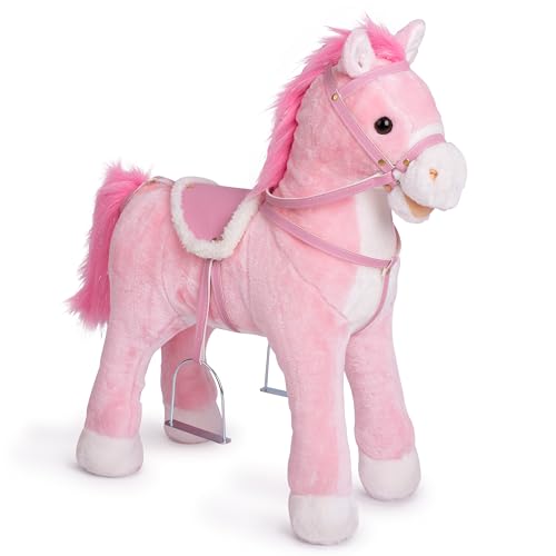 Pink Papaya Sparkles - Cheval-Debout en Peluche - 60 cm - Cheval-Jouet por Enfant