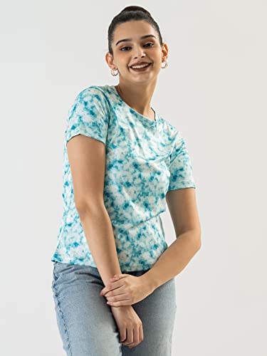 Image of PRETTIFY Women's Casual Regular Fit Half Sleeves Printed T-Shirt