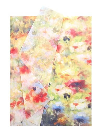Anvin Seidenpapier Blumenmuster Vintage-Stil Geschenkpapier