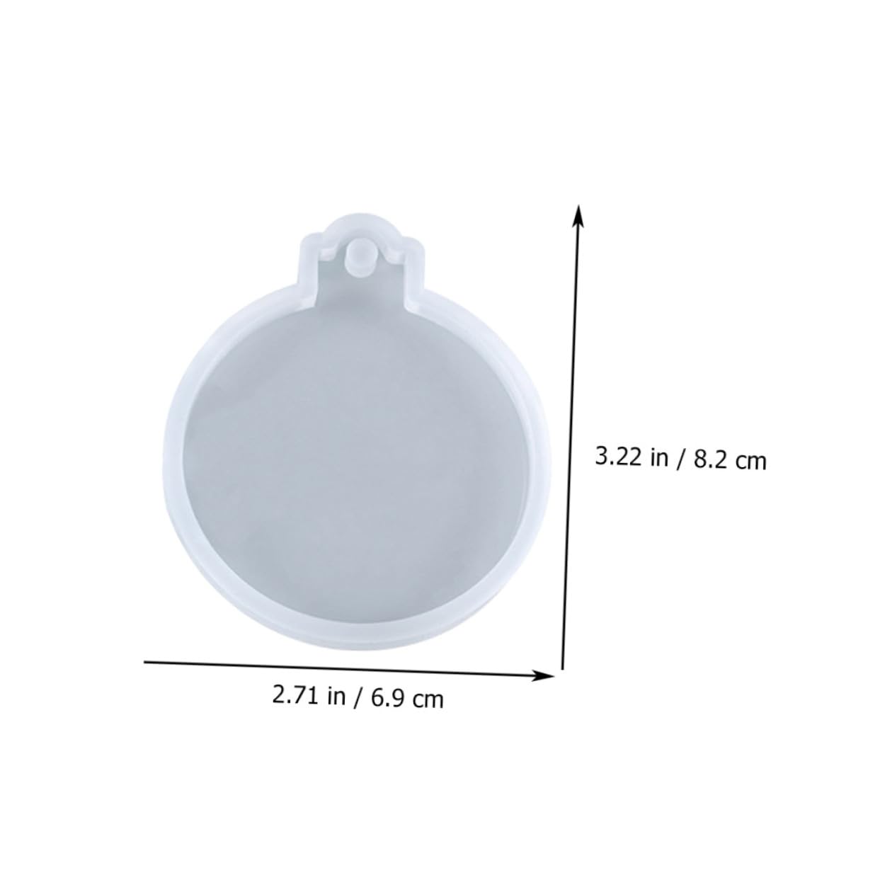 COHEALI 12 Pezzi Stampi in Silicone Rotondi per Decorazioni Natalizie Te Materiale Durevole e Flessibile per Collane e Portachiavi Modelli Trasparenti per Epoxy Artigianale