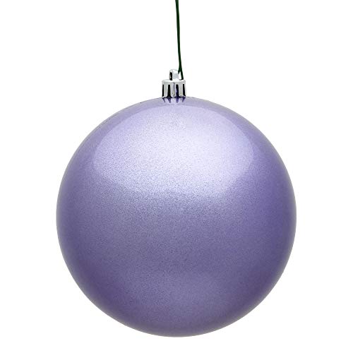 Vickerman 4" Lavender Candy Ball Ornament. Includes 6 Ornaments per Pack.