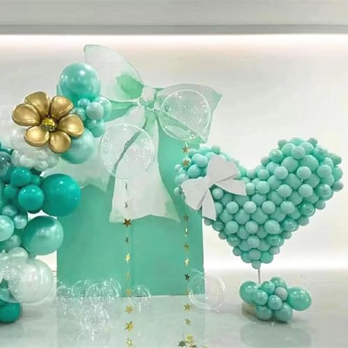 Image of 5 inch Teal Balloons, 100 pcs Mini Teal Blue Birthday Balloons for Party Decorations (Teal)