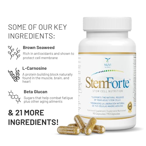 Nuvi Global STEMFORTE Stem Cell Supplements - Anti Aging Supplement Stem Cell Nutrition To Promote Cellular Regeneration And Repair thumb #2