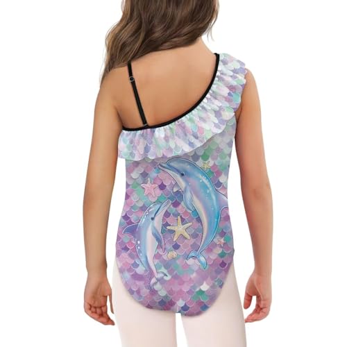 Image of Girls One Piece Swimsuits Size 3-14 Trendy Ruffle Bathing Suit Casual Hawaiian Summer Beach Swimwear
