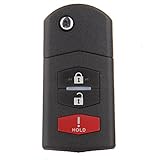 SCITOO Keyless Entry Kit, 1 PC Replacement fit 2007-2012 Mazda CX-7 CX7 Key Fob