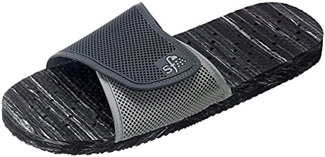 Showaflops Men's Casual, Fashion Sandal, Black/Grey Stripes, 13-14