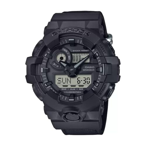 Casio G-Shock GA-700BCE-1ADR Black Analog-Digital Dial Black Resin Strap Men's Watch Shock and 200M Water Resistant G1525