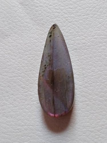 Labradorite violette poire unique 32x12x7mm pour bague d'exception - 6