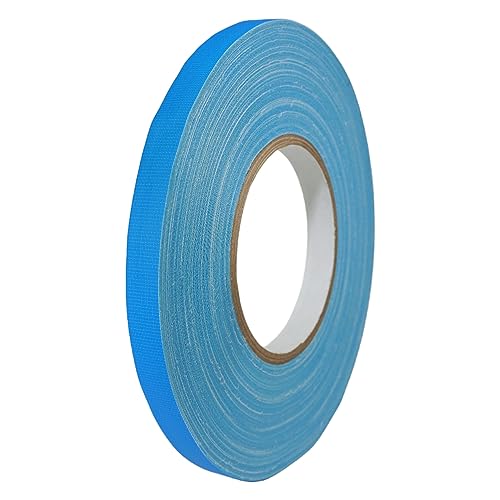 GGR Supplies T.R.U. CGT-80 Light Blue Gaffers Stage Tape with Rubber Adhesive, 1/2 in. Wide x 60 Yards Length, 12MIL Thickness (Pack of 1)