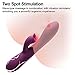 Clitoral Pulsating Vibrator with 10 Pulsation Vibration Modes for Clitoris Vigana Stimulation,Luvkis G-Spot Dildo Waterproof Rechargeable Dual Motor Sex Toys for Women Masturbation Couple Play