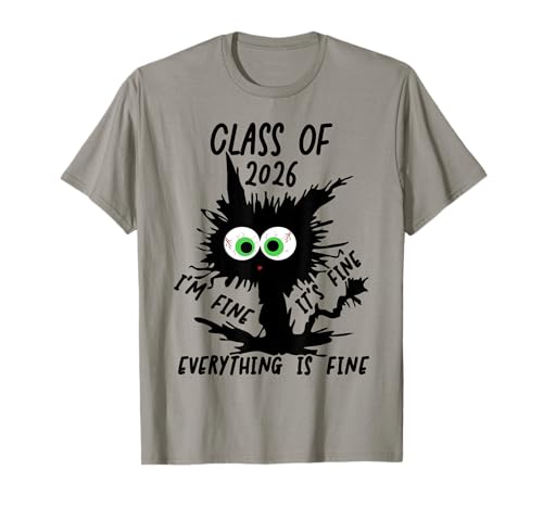 Class Of 2026 I'm Fine It's Fine Everything Is Fine 2026 T-Shirt