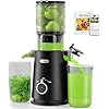 ECOSELF Cold Press Juicer - Wide Mouth Hopper for Fruits & Vegetables & Leafy Greens - Juicer Machines with Self Feeding - Hands-Free Design - Juice Extractor Machine Easy to Clean With Brush