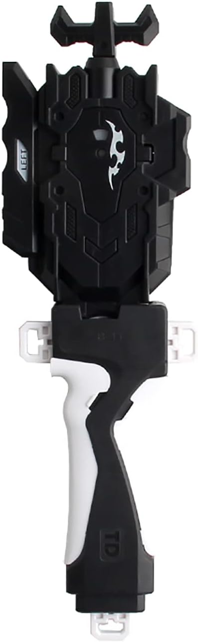 Battling String Launcher and Grip, Gyro Burst Starter String Launcher, Strong Spining Top Toys Accessories Support Left and Right Rotation - Black