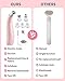 NEWDERMO 2-in-1 Microdermabrasion Machine for Facial, Diamond Microdermabrasion Device USB Rechargeable - Advanced Home Facial Treatment Machine (Pink)