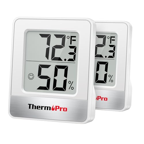 TempPro TempAir Digital Hygrometer Indoor Thermometer Humidity Meter | Room Thermometer with Temperature and Humidity Monitor, Mini Indoor Hygrometer for Home, Greenhouse, Cellar, Office, Bedroom view 8