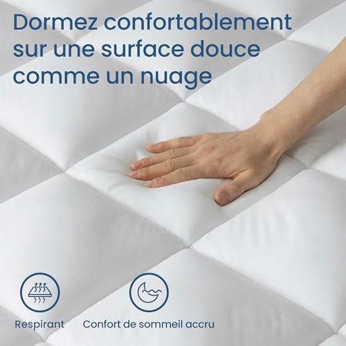 Surmatelas 140x190 5cm Microfibre Ultra-Douce BedStory